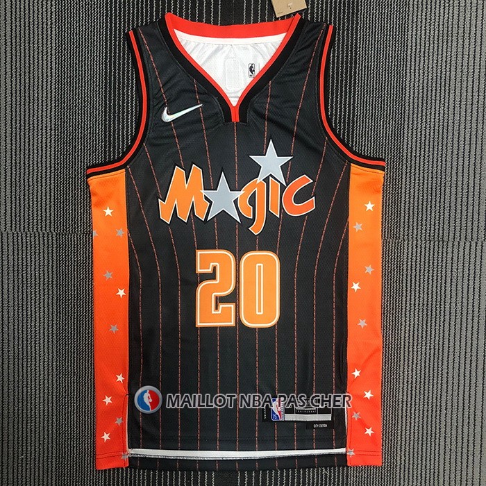 Maillot Orlando Magic Markelle Fultz NO 20 Ville 2021-22 Marron